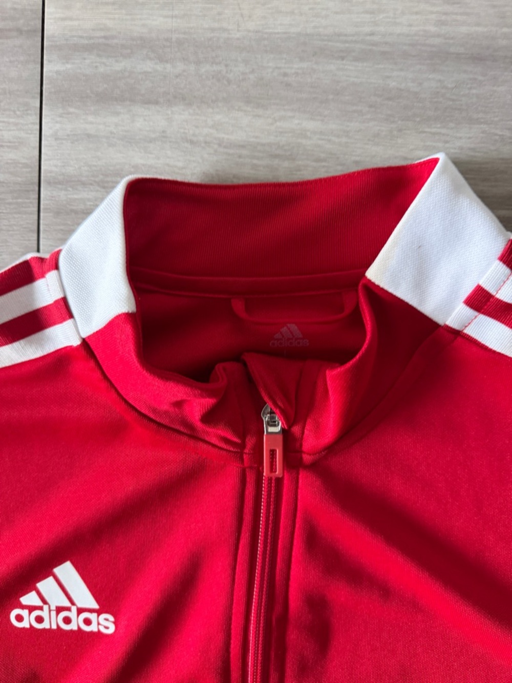 Adidas Men's Red Training Track Jacket - Full Zip (Large) - Picture 2 of 8